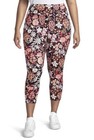 Terra and Sky Painted Floral Print High Rise Capri Leggings 3X (24W-26W) NWT — photo 1