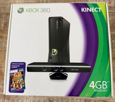 Microsoft Xbox 360 S Gaming Console and Kinect - Black NEW (Open Box) LOOK!  