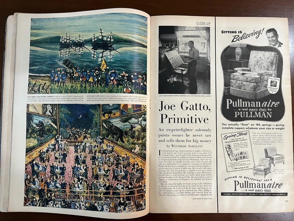 Life Magazine / November 8 1948 / My Story by Joe Lewis / Helena Carter Vintage Foto 3 de 4