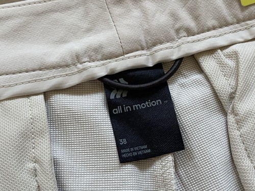 All In Motion ( 38 ) Men's 360 Lifestyle Golf Shorts 7" Beige Almond NWT NEW - Picture 8 of 15