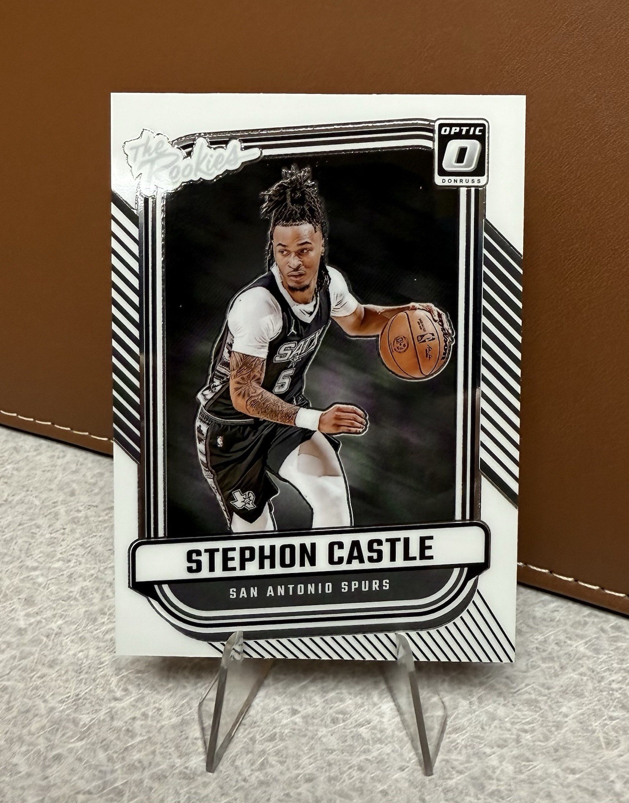 Stephon Castle 2024-25 Donruss Optic - The Rookies #4 San Antonio Spurs RC