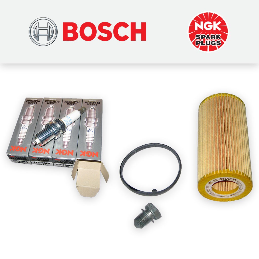 SERVICE KIT for AUDI TT (8J) TTS QUATTRO OIL FILTER SPARK PLUGS (2008-2014)