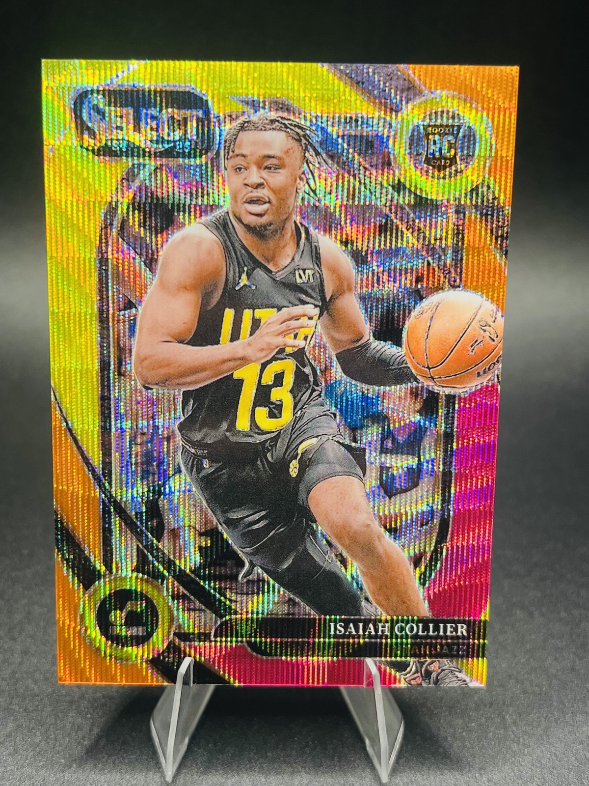 2024-25 Panini Select - Courtside Isaiah Collier Multi Wave Prizm 20/20 (RC)