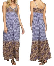 VTG Y2K BoHo COTTAGECORE HIPPIE FOREVER LOVE 21 MEDALLION LONG MAXI DRESS M NWT