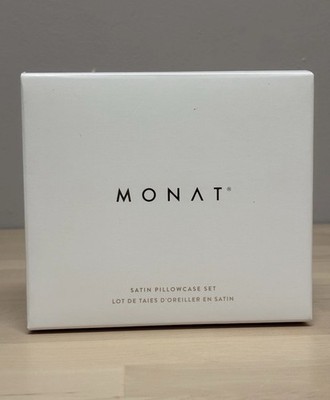 Monat Satin 2 Pillowcase Set New, Sealed Box