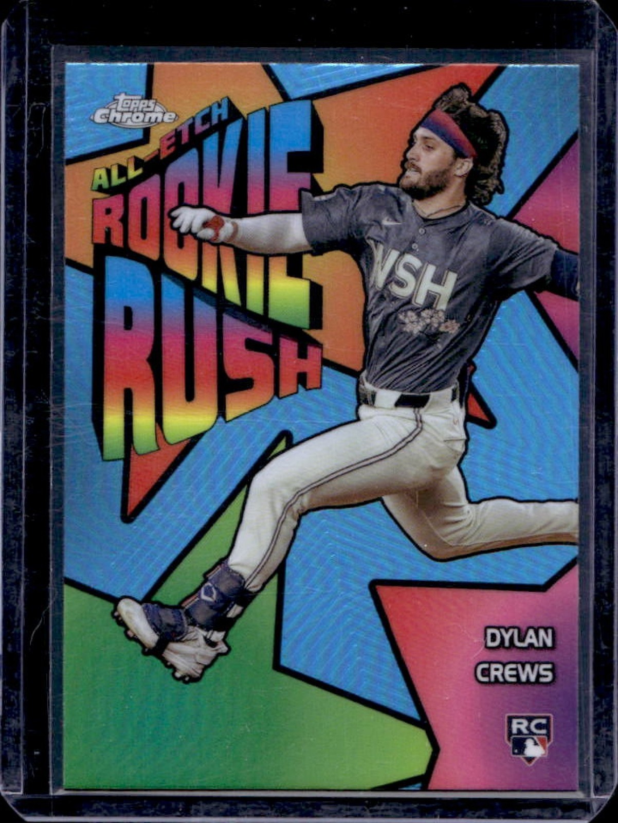 2025 Topps Chrome Dylan Crews All-Etch Rookie Rush RC Rookie #CERR-12 Nationals
