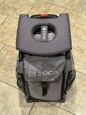 Z ca Gray Rolling Winter Sports Bag with Wheels, Telescoping Handle, 5 Pockets