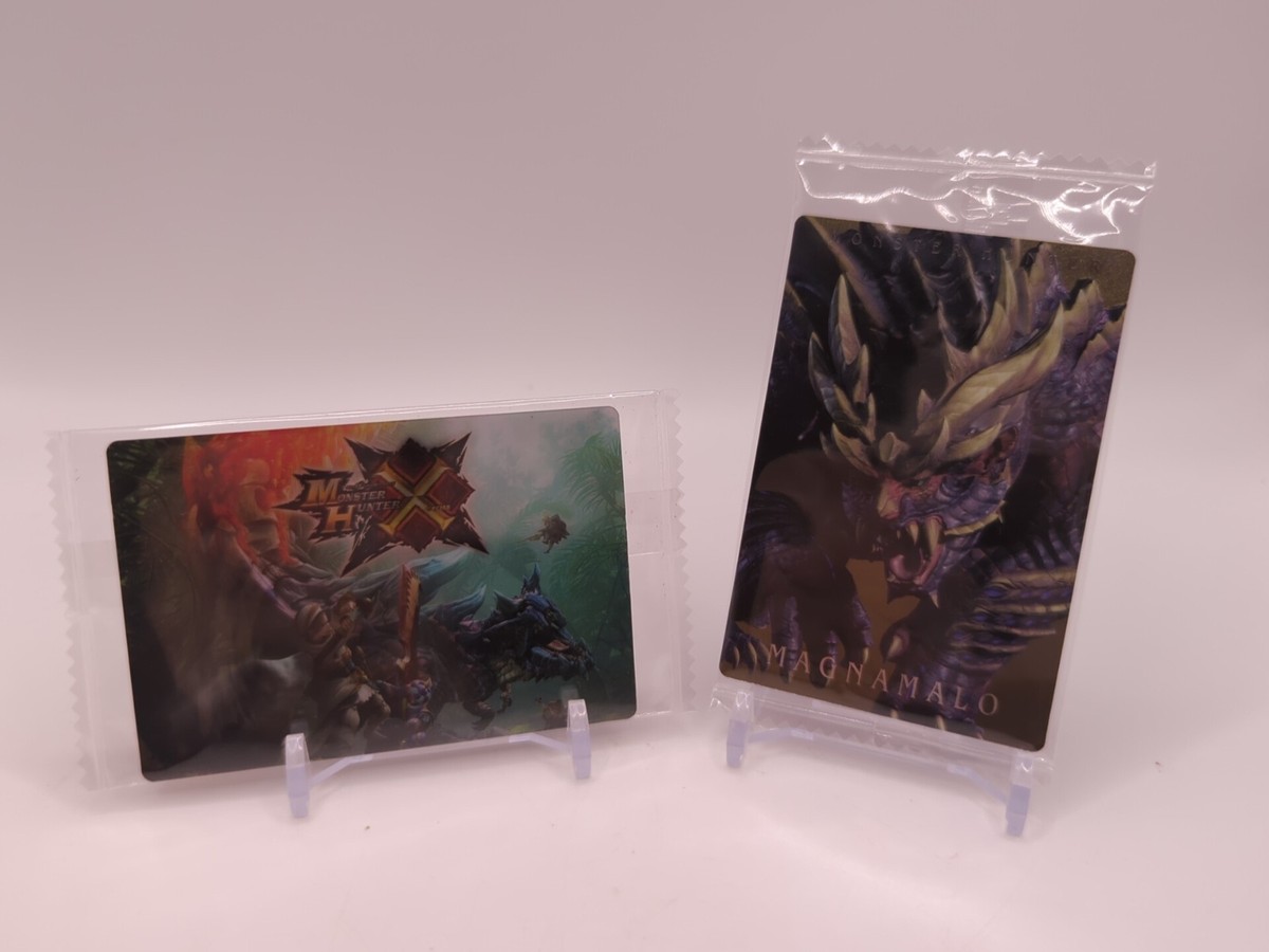 モンスターハンター　mh2 20th psa10 Monster Hunter X 20th Anniversary Wafer Cards 12 & 34 Magnamalo