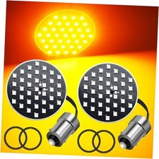 1156 Rear Turn Signals Light Bulbs Amber,2'' Bullet Brake Light for Motorcylce.