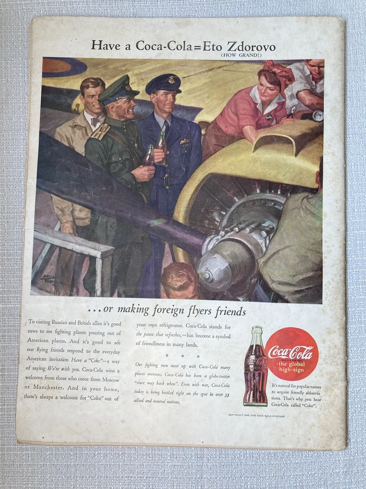 Life Magazine July 31 1944 World War II Russian Generals  - Image 2 of 4