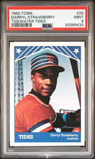 1983 TCMA Tidewater Tides Darryl Strawberry #28 - PSA 9 - Pop 15, only 3 higher!