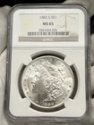 1882-S $1 Morgan Dollar NGC MS65 San Francisco 90% Silver US Coin