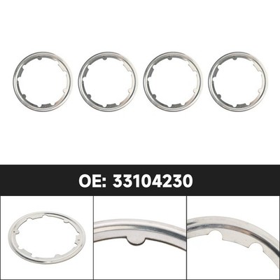 4× Exhaust Gasket 3104230 3101917 für Cummins ISX Engines