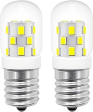 Dimmable E17 LED Microwave Light Bulbs - 400 Lumens, 6000K Daylight, 2-Pack
