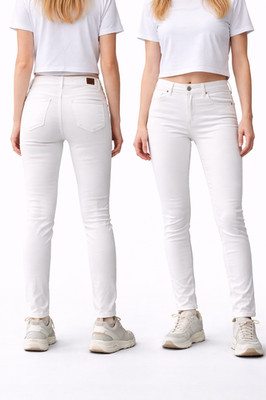 7 For All Mankind Jeans Girls Size 14 Color White