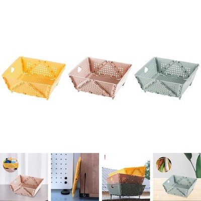 Faltkorb Schreibtisch Organizer Box Mehrzweck Mülleimer Behälter 23x20cm mit