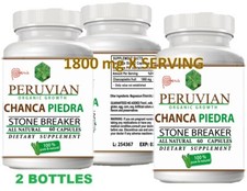 Chanca Piedra 1800 mg 120 CAPSULES Peruvian material Stone Breaker ORGANIC GROW