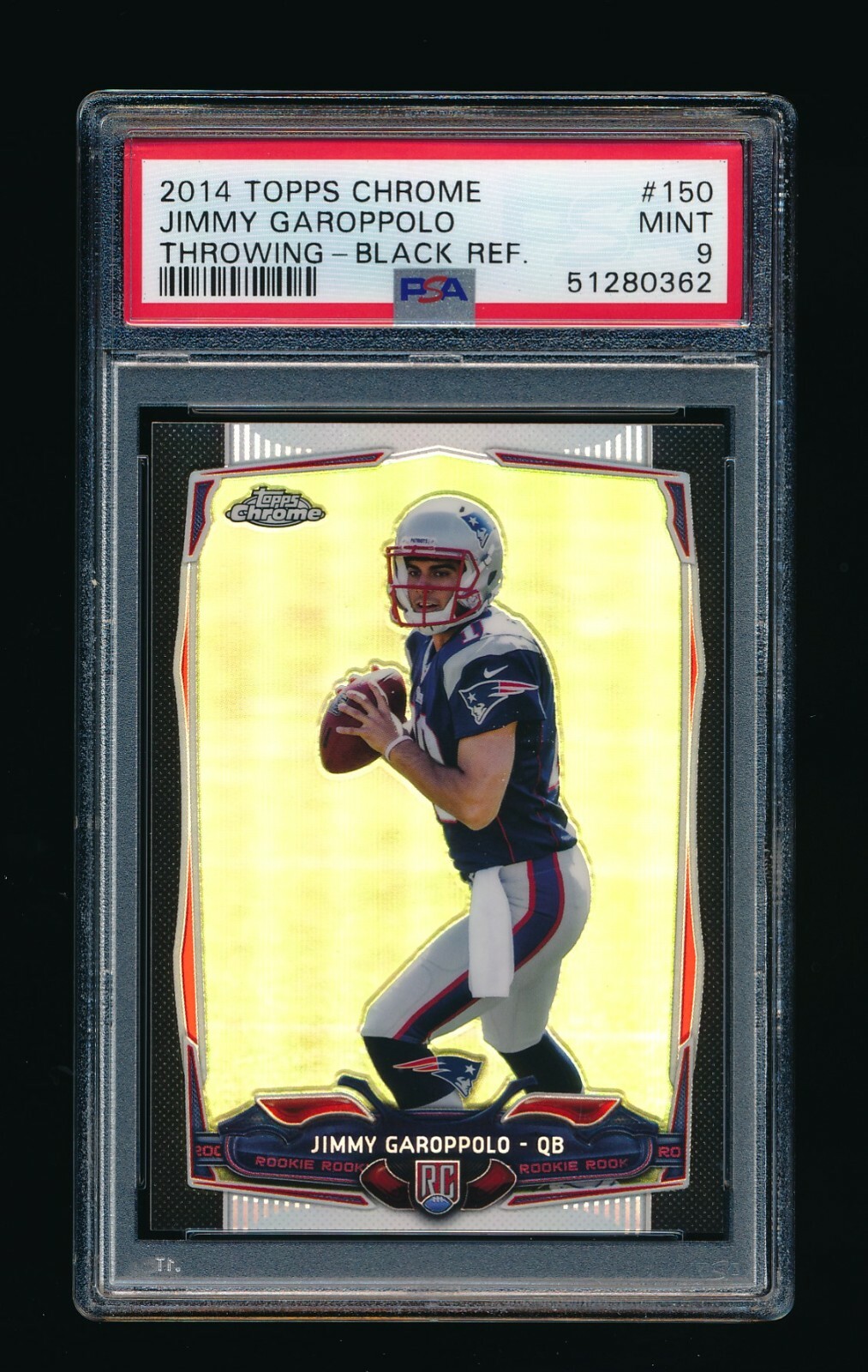 PSA 9 JIMMY GAROPPOLO 2014 TOPPS CHROME BLACK REFRACTOR RC ROOKIE #/299 *MINT*