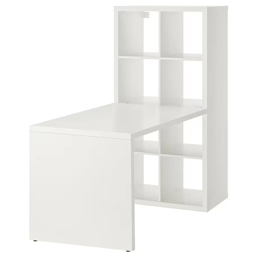 Libreria KALLAX + scrivania IKEA, bianco, 147x154x77(cm) in ottime condizioni - Immagine 4 di 4