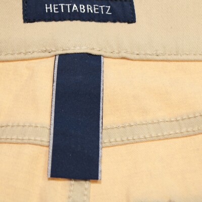 Pantalon Jean Hettabretz Taille 32 - Coupe Droite Beige Avec Détails Alligator - Neuf Avec étiquettes