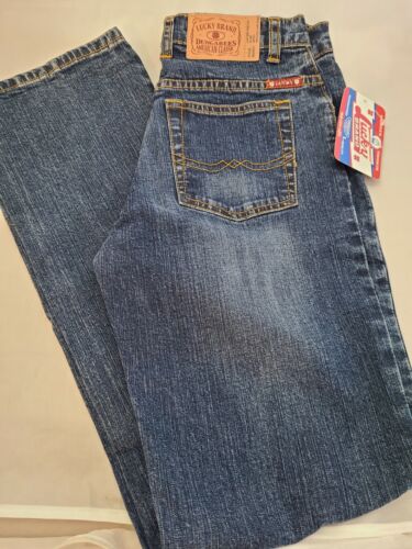 NWT Girls Lucky Brand Dark SKINNY DENIM JEANS Low Rise Stretch Flare 10R 26x26.5