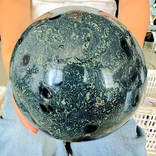 14.52LB Natural Kappa Stone Crystal Ball Polishing Healing6600g - Picture 4 of 12