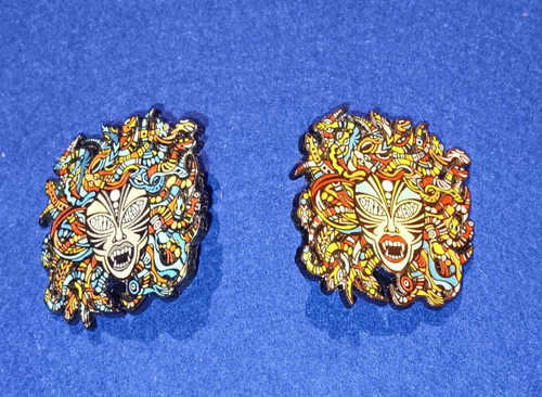 Original Danny Steinman Dirty Heads Medusa Pins Both New - Picture 3 of 10