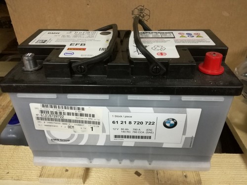 61218720722 Batteria "EFB" 80AH (anno 2020) -ORIGINALE- BMW X1 F48, MINI F56