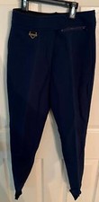 NEW FERA Skiwear Womens Val D  Isere NAVY BLUE Stretch Ski Pants Size 6R Stirrups