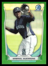 2014 Bowman Chrome Draft Gabriel Guerrero  Green Refractor /150  Mariners