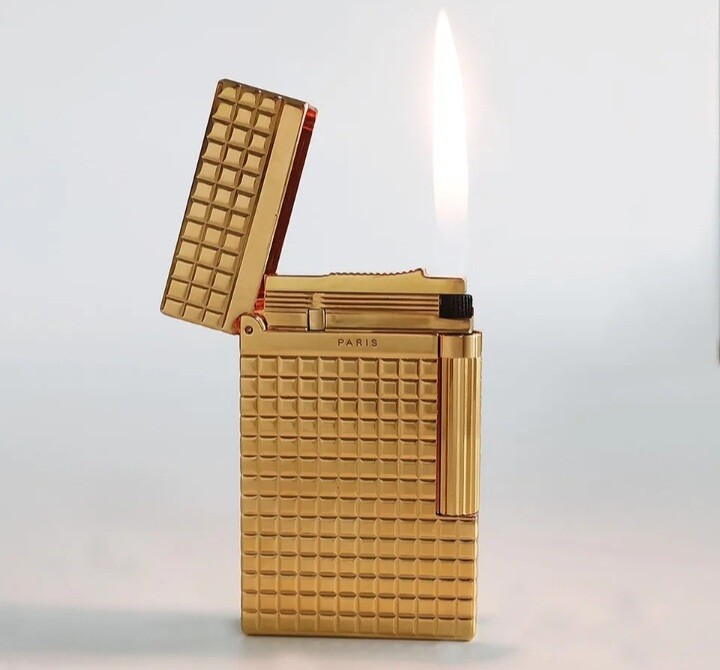 luxury cigarette lighter Luxury Retro Cigarette Bright Ping Sound Gas Memorial DP Engraving Lighter