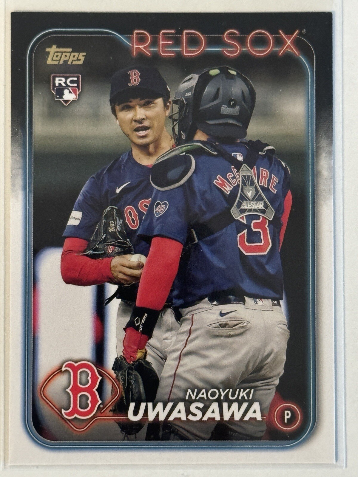 NAOYUKI UWASAWA Golden Mirror Image Variation! 2024 TOPPS UPDATE Red Sox #US268