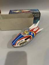 E3 Cosmic Torpedo Boat Tin Litho Toy MF 923 PUSH TOY Original Box