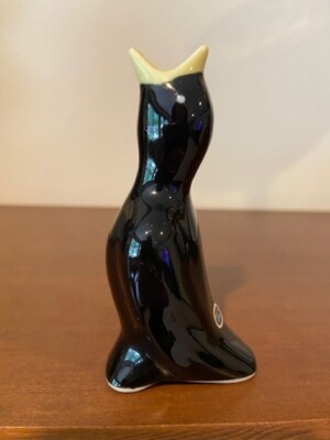 Vintage Black Bird w/Yellow Beak Pie Vent 4-1/2'' NWOB Made In Japan MINT