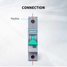 Suntree - Interruttore Automatico Cc Unipolare Da 50 Amp Per Sistema Solare Off-Grid, Scatola Combinatrice Fotovoltaica, Scatola Interruttore - 8