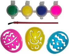 8 teiliges Kinder Set Eier Ostern einfach bemalen Osterei Geschenk Osterzeit