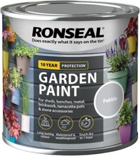 RONSEAL GARDEN PAINT FOR EXTERIOR WOOD METAL STONE BRICK SHEDS ALL COLOURS NEW