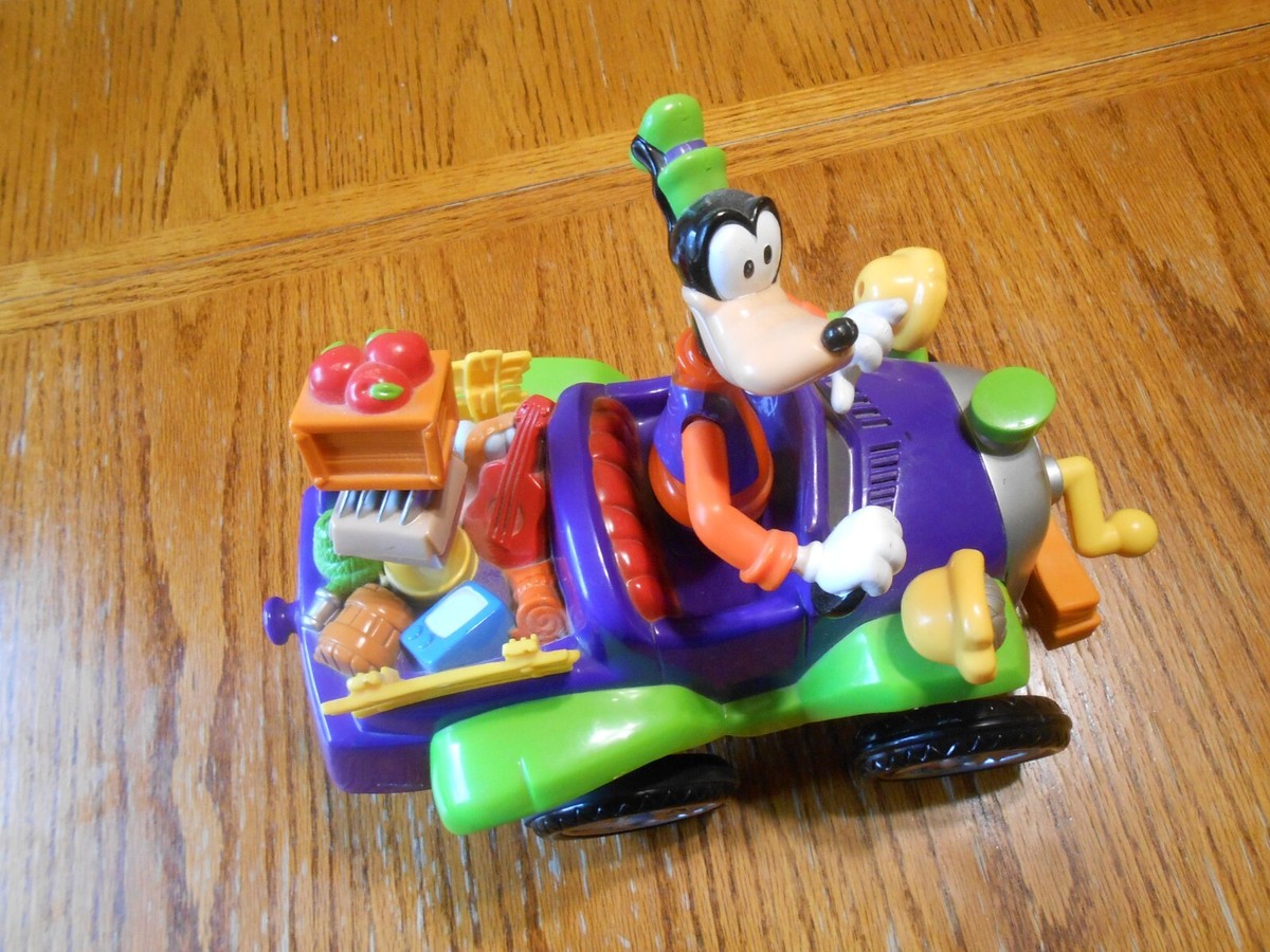 ディズニー 2000 Mattel Disney Goofy Jalopy Bumpy Ride Large Car (No Remote