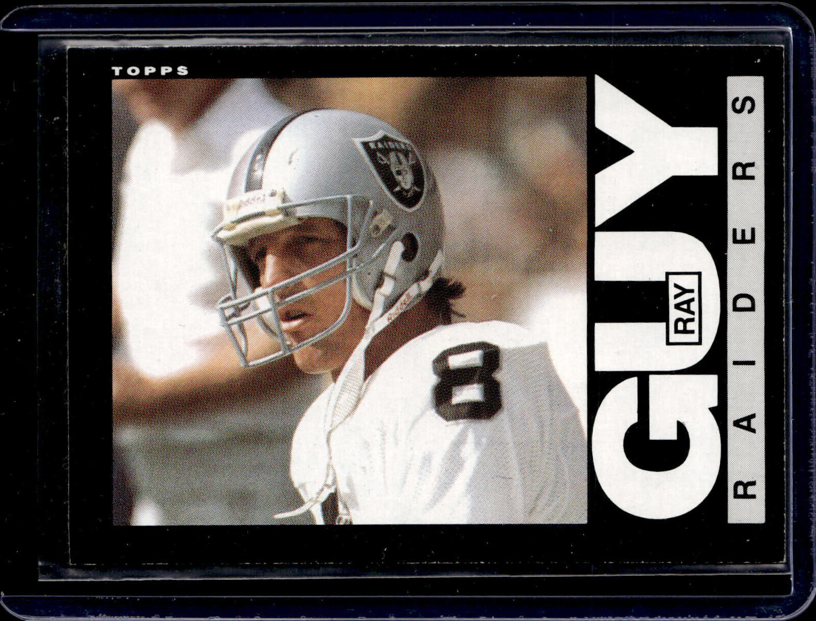 1985 Topps #288 Ray Guy Los Angeles Raiders (HOF) EX