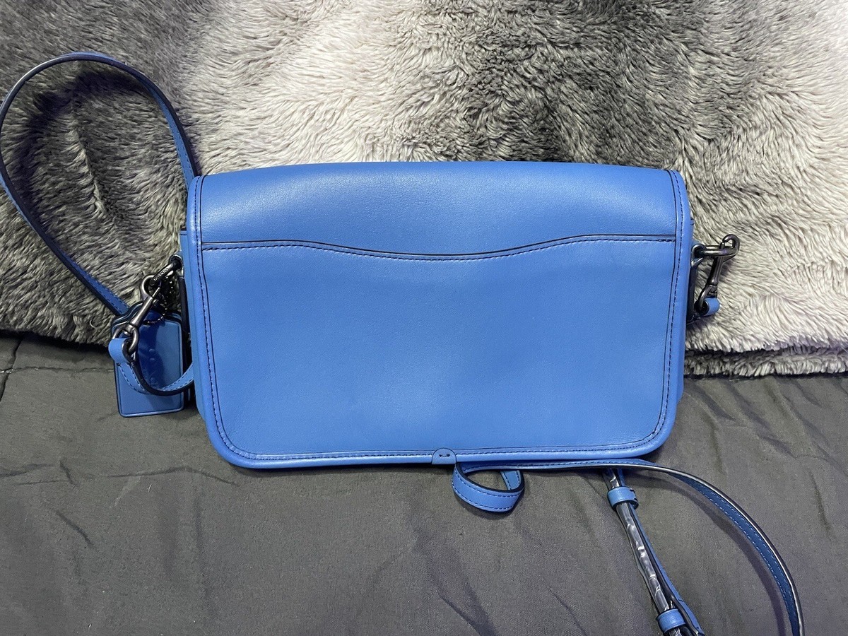 バッグ Vintage Coach Turnrock Blue Daypack Vintage COACH Daypack Black Leather Drawstring Mini Backpack