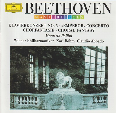 Beethoven: Klavierkonzert No.5 und Chorfantasie Pollini, Böhm, Abbado DGG