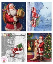 Riley Blake PICTURE A CHRISTMAS Quilt Fabric PILLOW PANEL 36" x 44" Santa