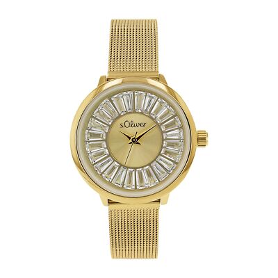 Damen Armbanduhr S Oliver Gold Uhr Damen Uhr Armbanduhr Edelstahl