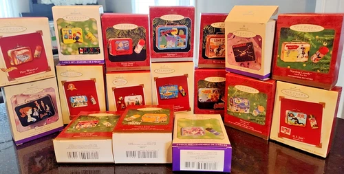 Lot of 17 Hallmark Keepsake Ornaments Lunch Box Scooby Doo Barbie Star Wars GI J