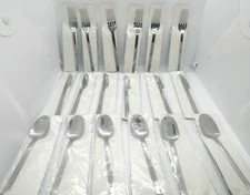 Set of 18 New Stainless Steel Kitchen dessert cutlery flatware spoon/fork/Knife