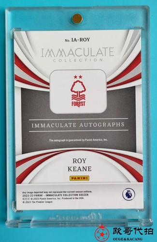 2022-23 Immaculate Nottingham Forest Roy Keane IMM Auto 2/2 SP - Picture 2 of 2