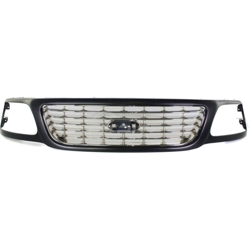 New Grille Black Shell Fits Ford F-150 2001-03 2-Door 5.4L