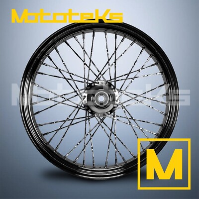 21X3.5 40 SPOKE CALI TWISTED WHEEL FOR HARLEY TOURING BAGGER FRONT