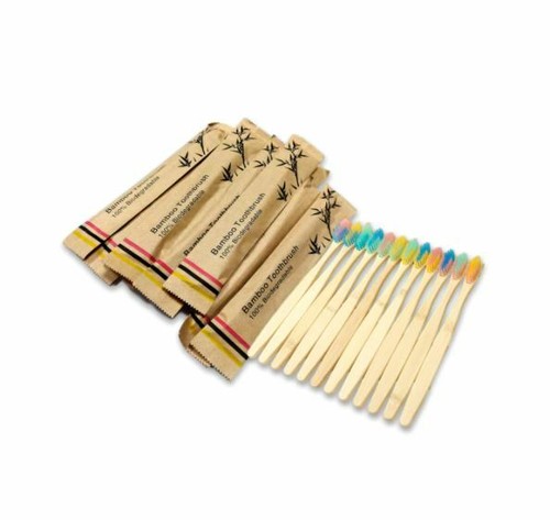 Eco Friendly Bamboo Toothbrush Natural Biodegradable Wood Adult & Child Sizes - Afbeelding 5 van 32
