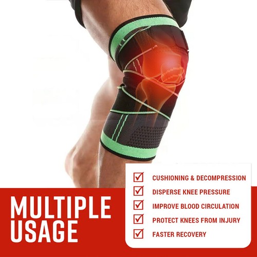 Adjustable Knee Support Brace Arthritis Pattela Compression Sleeve Men Women - Picture 10 of 15